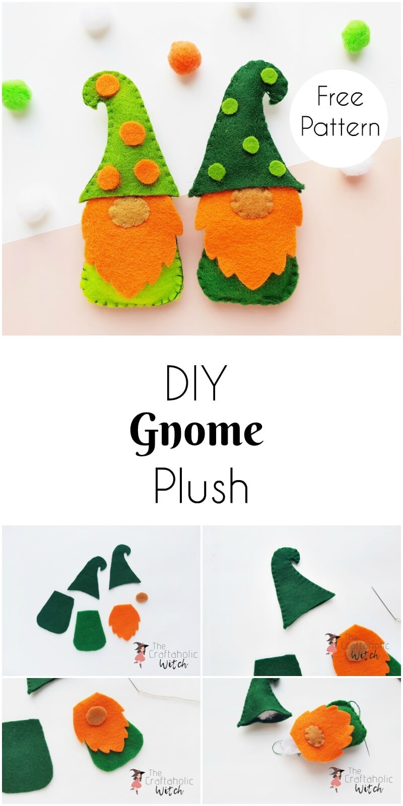BeFunky Collage - DIY Gnome Plush - Learn How to Make a Gnome Step by Step