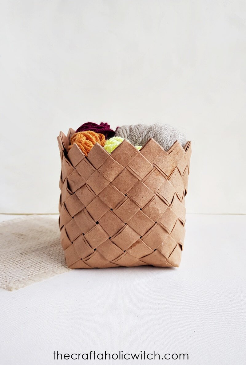 Recycled Paper Basket Weaving Easy Step By Step Tutorial