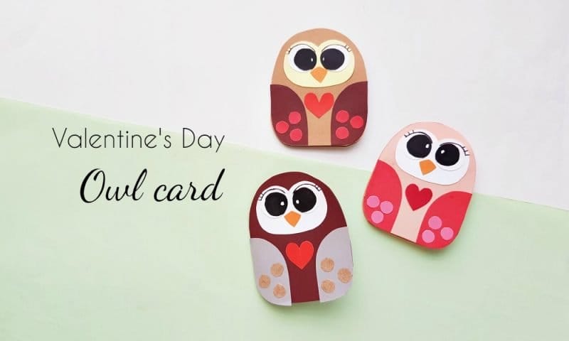owl valentine card
