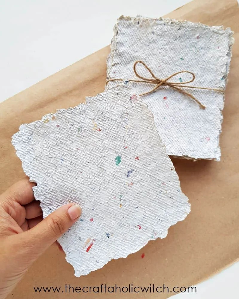 Making Handmade Paper with Fabric 