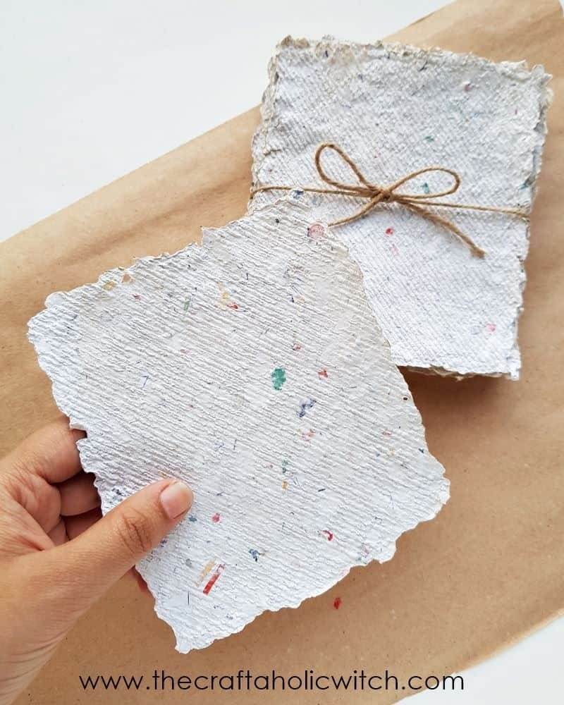 Making recycled paper
