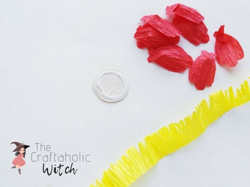 DIY Small Paper Flowers step 5
