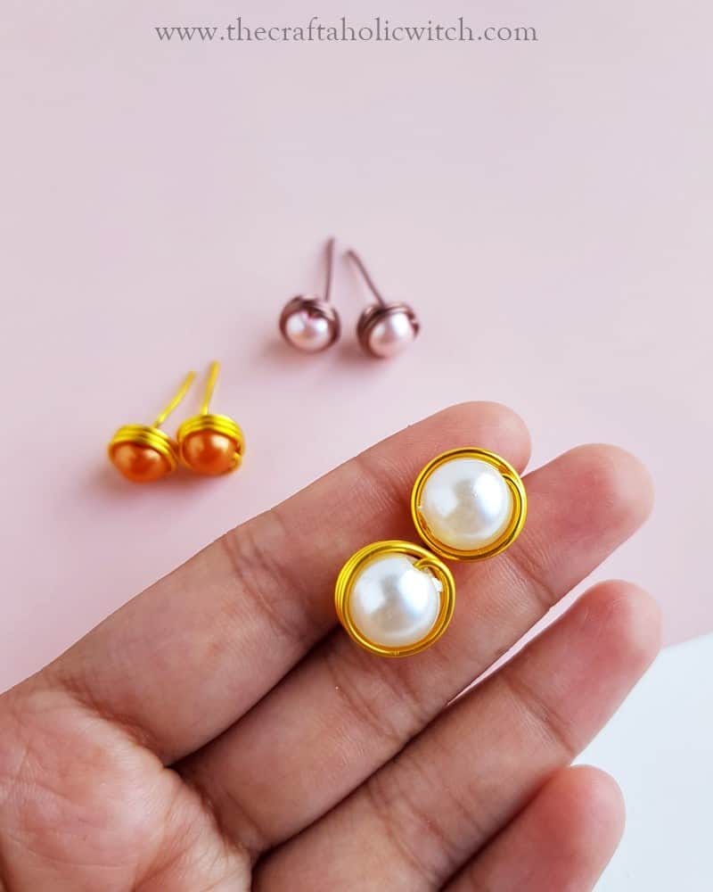 how to make stud earrings