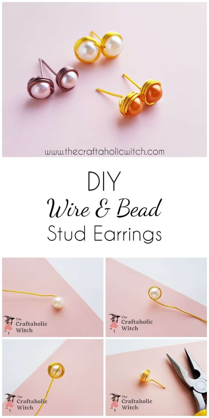 how to make stud earrings