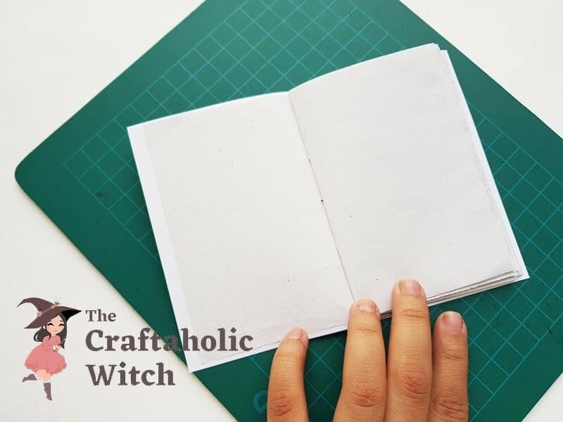 DIY Notebook: Attaching End Page with Cover