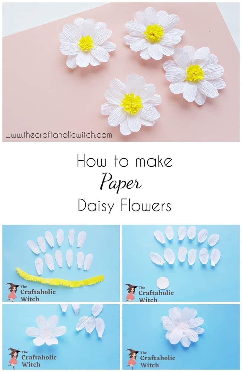 how to make paper daisy flowers