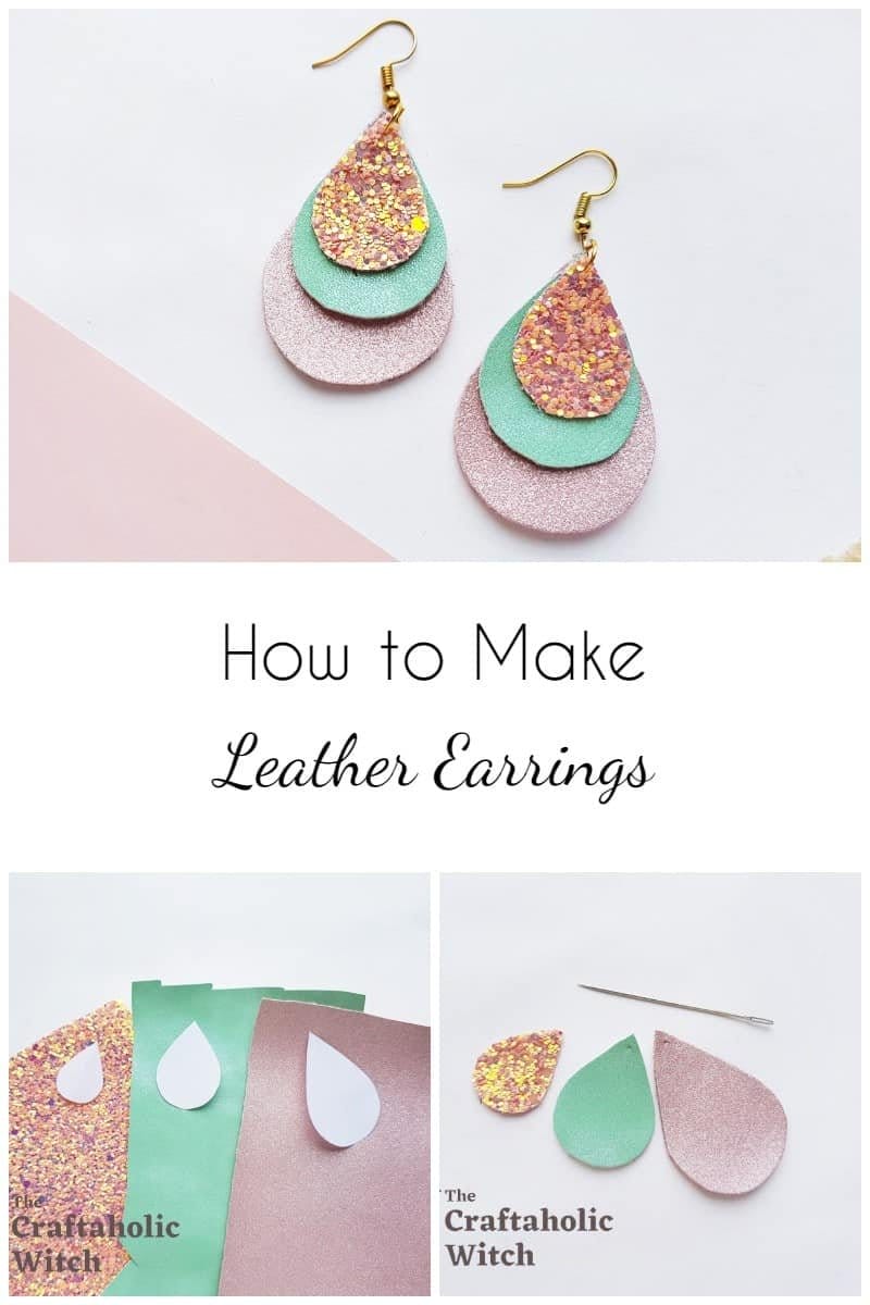 how to make leather earrings