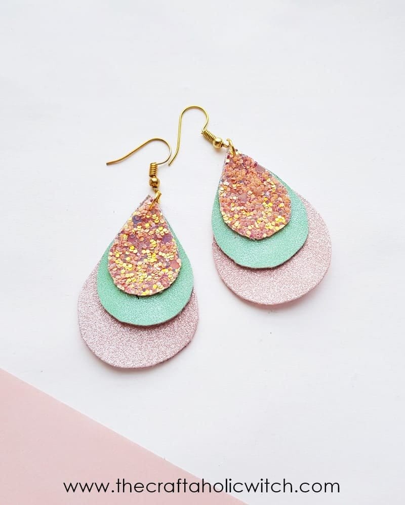 DIY Leather Earrings with Foil - Pineapple Paper Co.