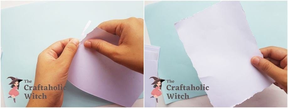 How to Age Paper by Ripping Edges