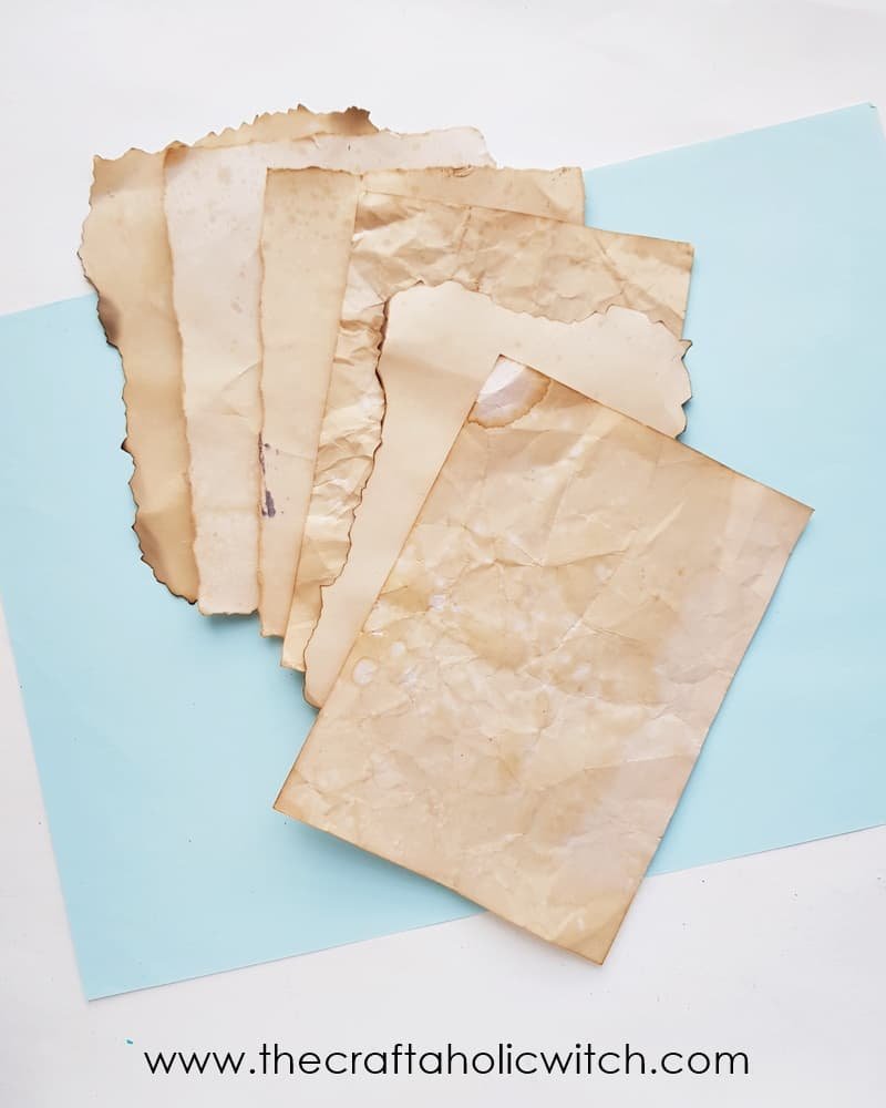 How to age papers - 5 Methods to Make Paper Look Old (8 Distinct Aging Effects)