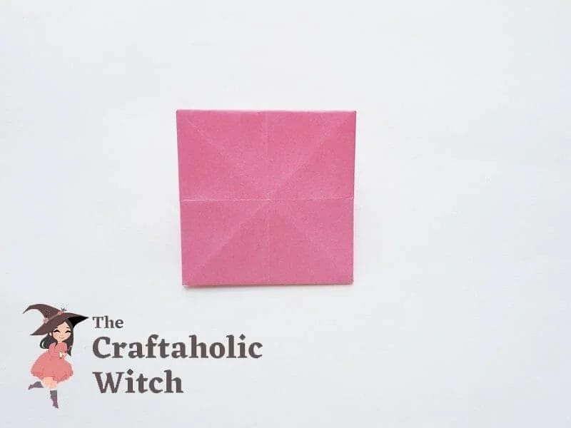 taitettava origami lootusaskel 4