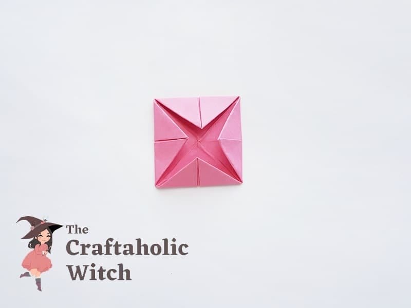taitettava origami lootusaskel 5