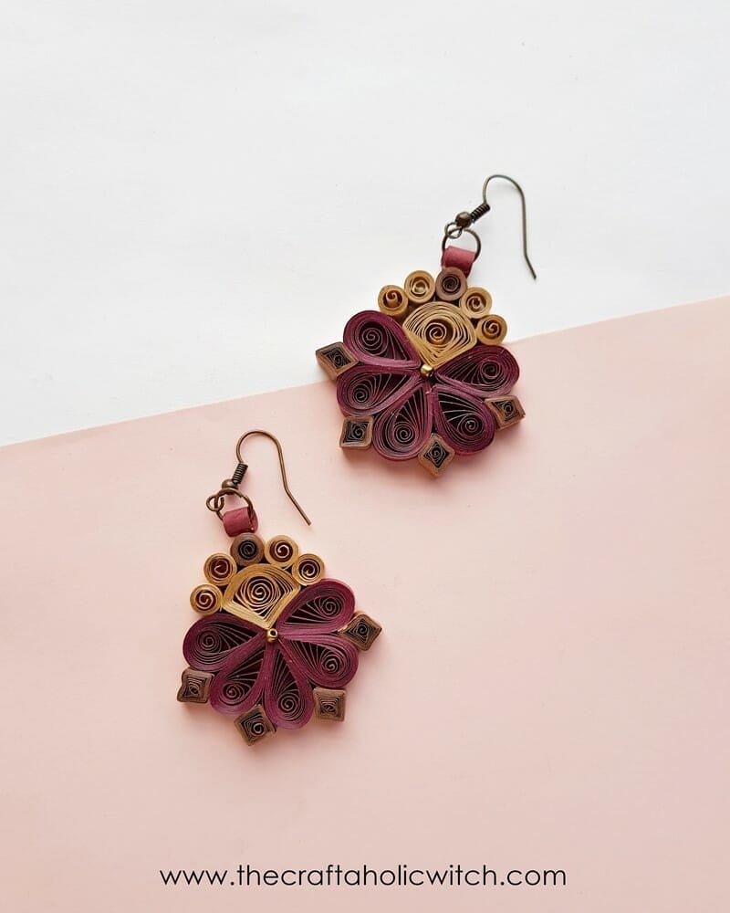 quilled paper earrings