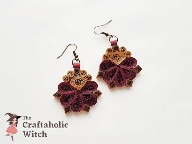 Can You Wear Paper? Yes, Make These DIY Quilled Flower Earrings!