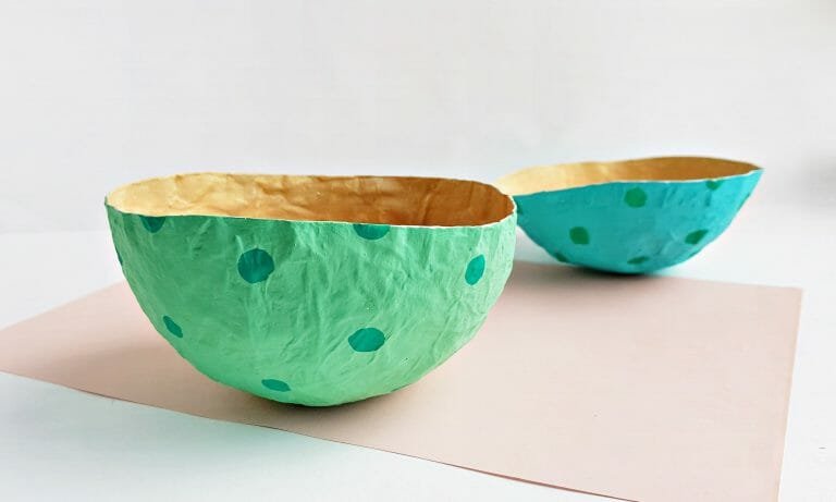 How to Make Beautiful Paper Mache Bowls