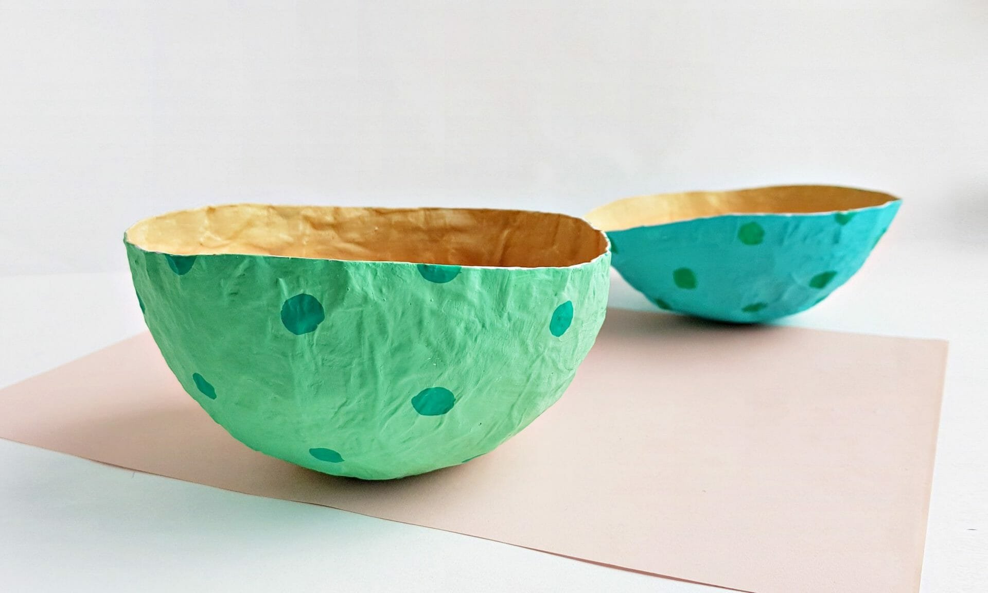 Look For Less  DIY Paper Mache Bowl and Vase (Beginner Friendly