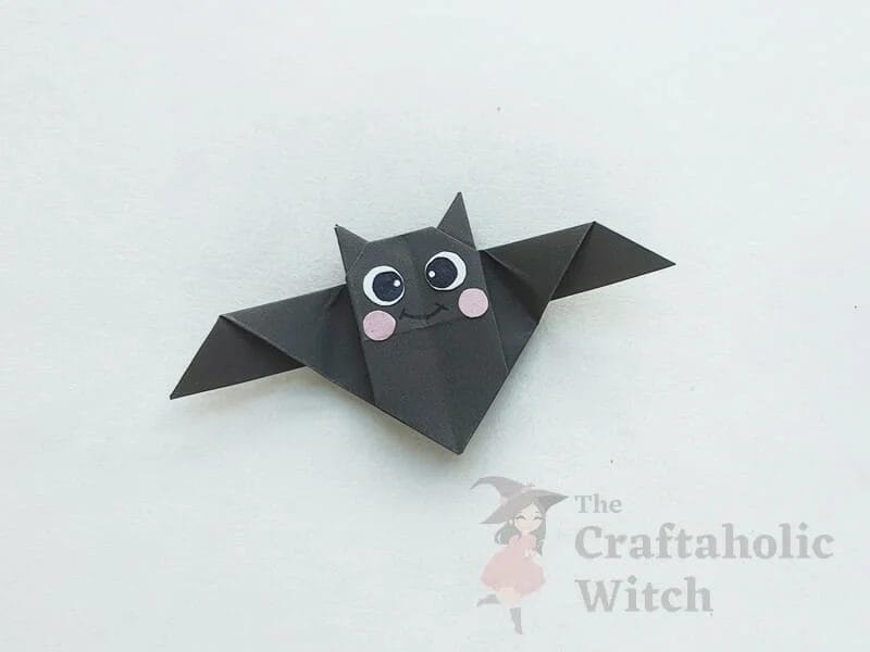 como fazer morcegos de papel 