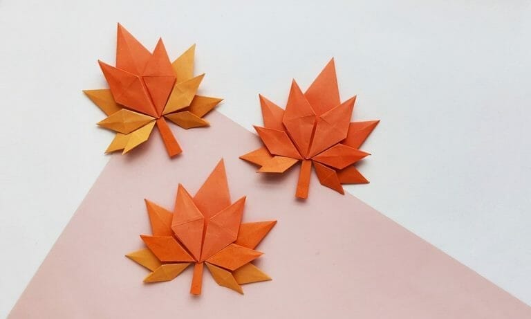How to Fold an Origami Maple Leaf (Instructions+  video)