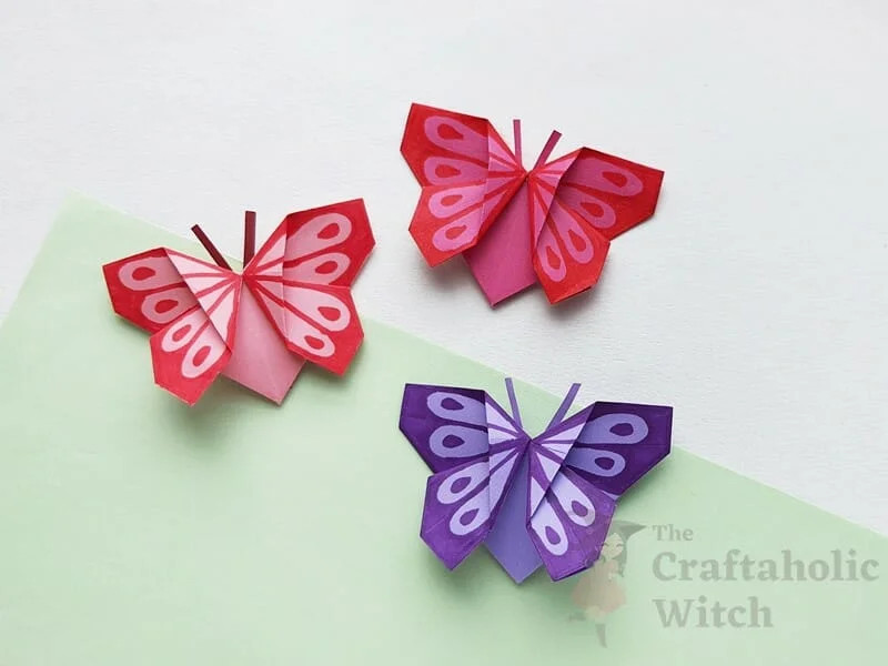 How To Make an Easy Origami Butterfly (in 3 MINUTES!) 