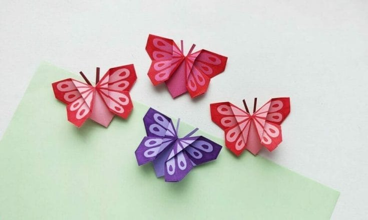 origami butterfly blog images 3 e1631811528274 - 23 Easy and Creative DIY Bookmarks with Complete Tutorial