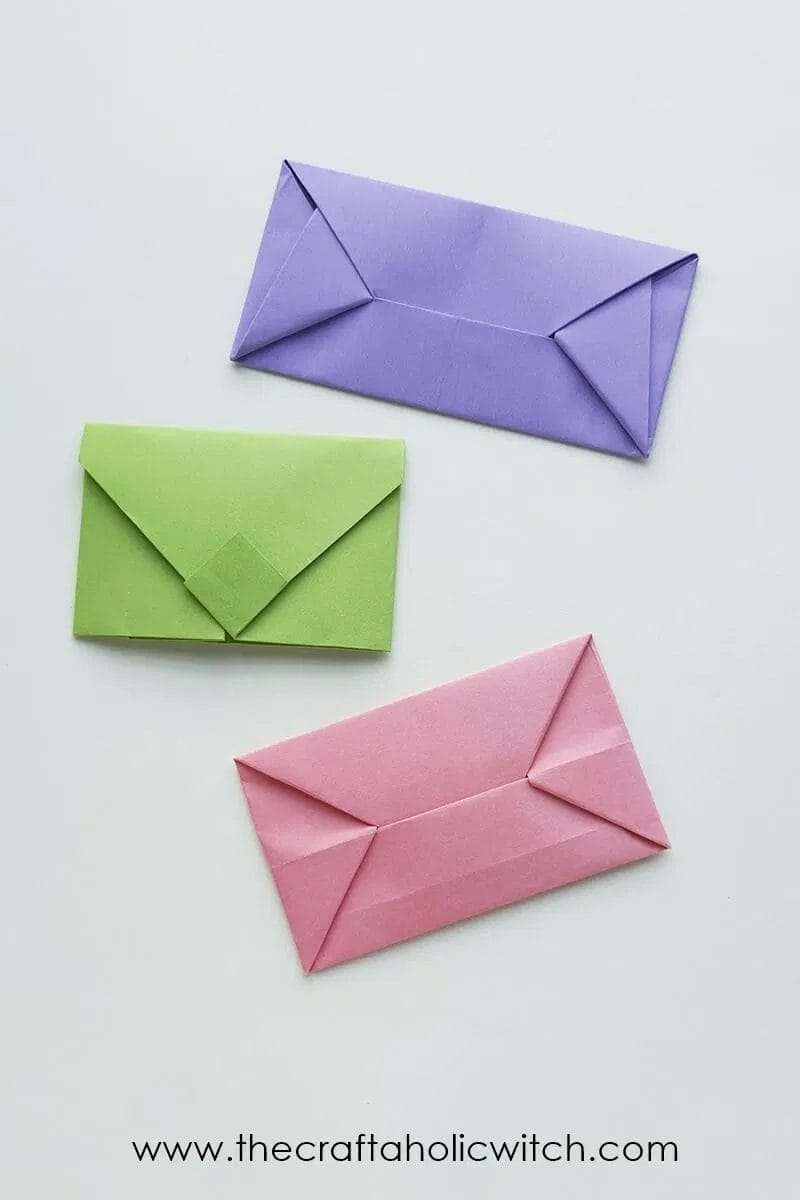 3 Easy Ways of Folding Origami Envelopes (NoGlue) + Video The