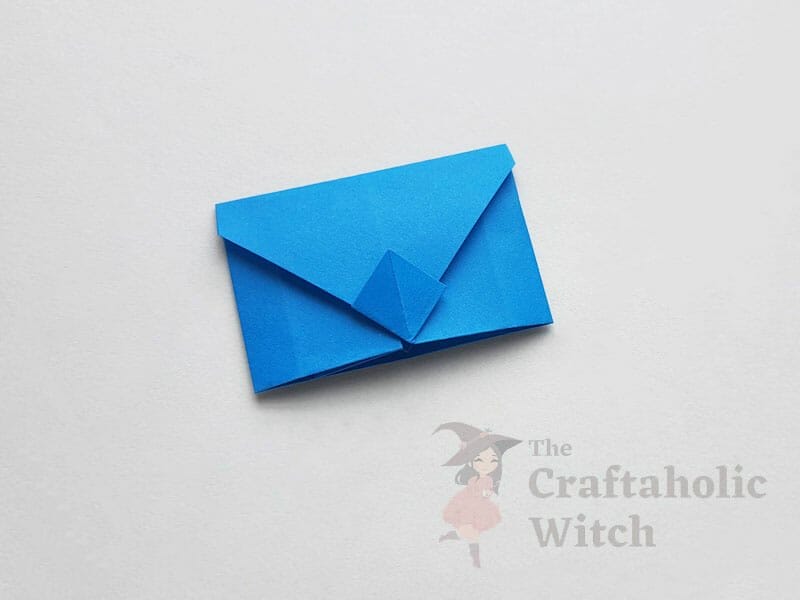 origami envelope with a lock
