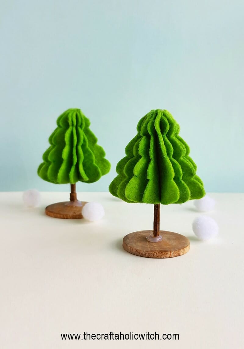 Diy Felt Christmas Tree In 6 Easy Steps Free Pattern