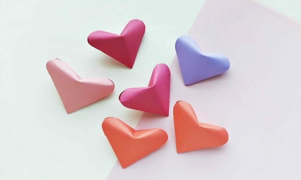 how to make cute 3d paper hearts the easiest puffy heart