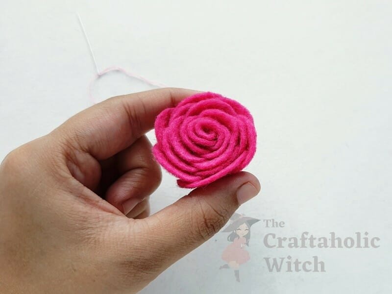 how to make felt roses without glue