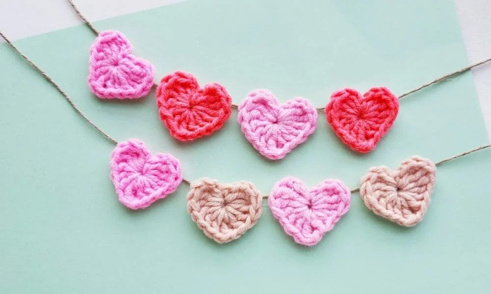 Chevron Hearts Afghan, 3 COLOR, C2C Crochet Pattern