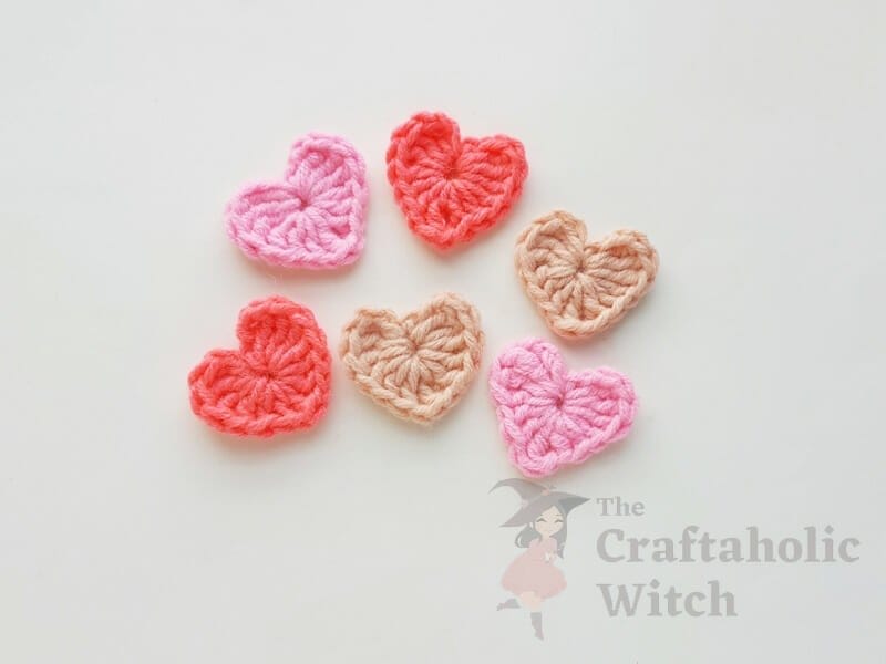 How to make small Crochet Heart