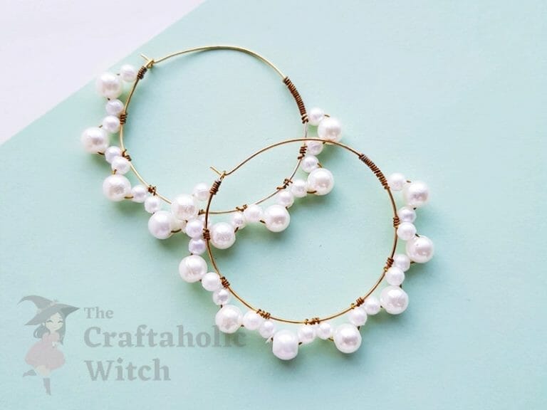How to Make Hoop Earrings with Beads & Put Them On (+ Video)