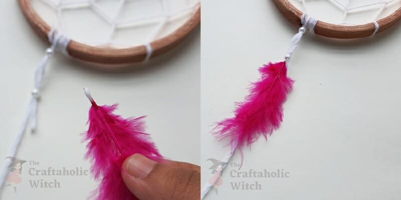 Step 9: Attaching the Feather
