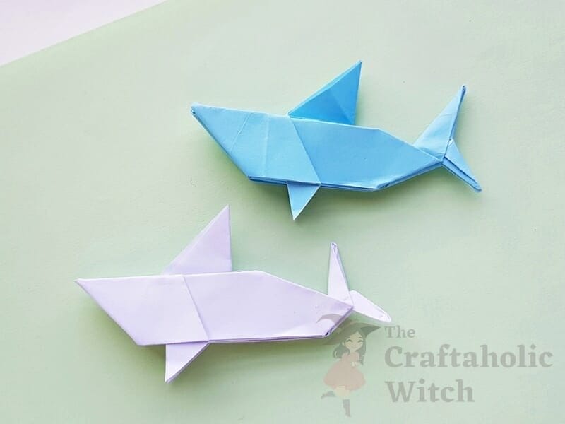 How to fold origami shark 