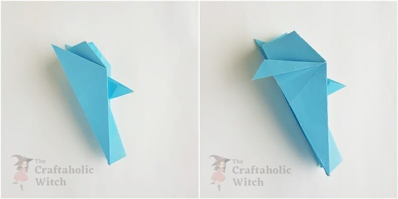 origami shark step 12