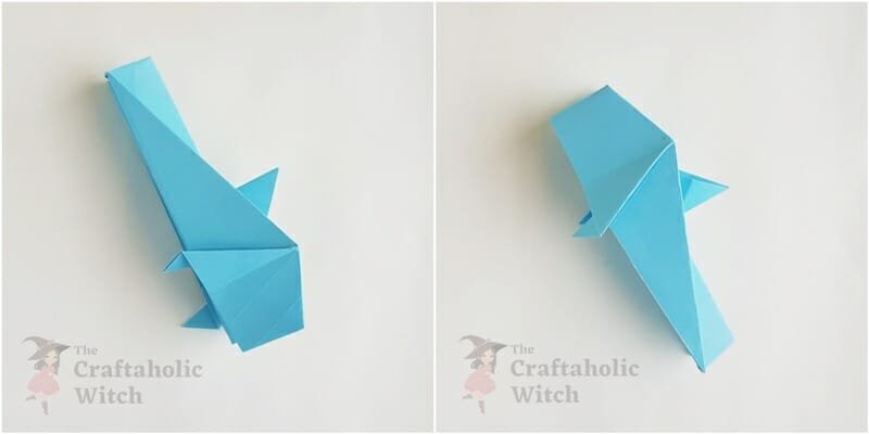 origami shark step 13