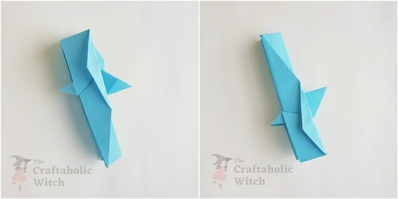 origami shark step 14