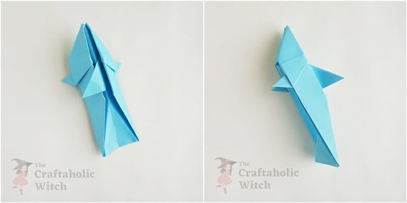 origami shark step 17