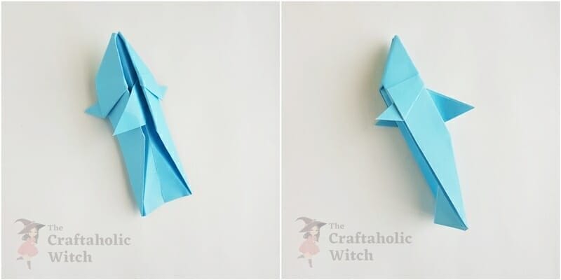 origami shark step 17