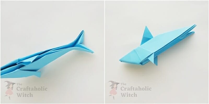 origami shark step 19
