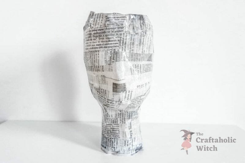 Paper mache vase step 9