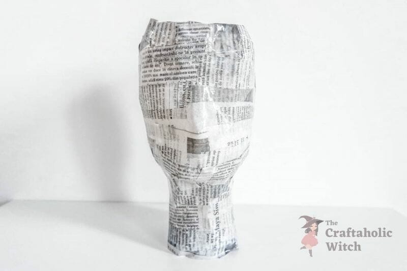 Paper mache vase step 9