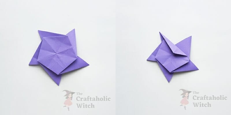 step 13: Making 5 pointed origami Star 