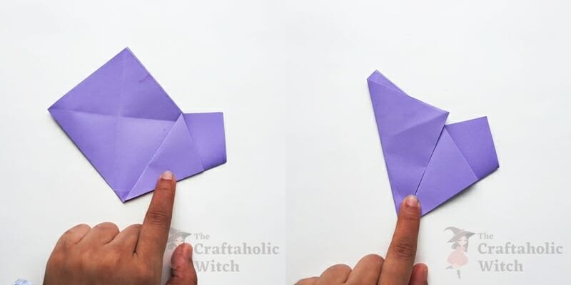 step 4: Making 5 pointed origami Star 