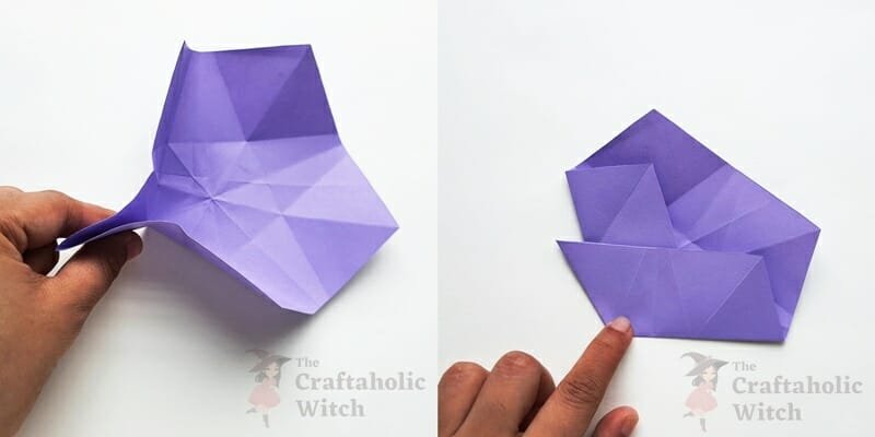 step 9: Making 5 pointed origami Star 