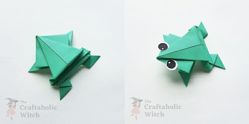 how to make paper frogs 