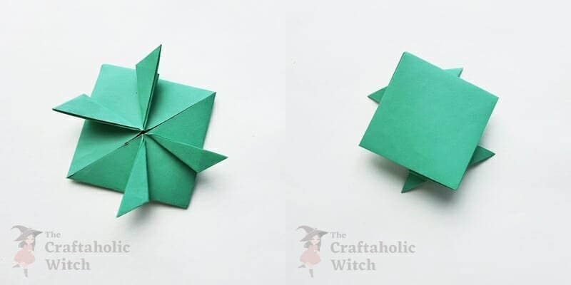 the coolest jumping origami frog - step 8