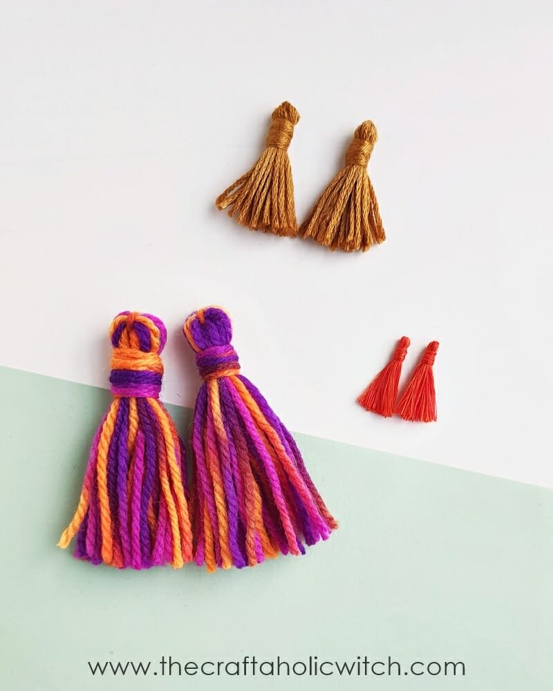 HOW TO MAKE YARN TASSELS THE EASIEST WAY - Great DIY project! 