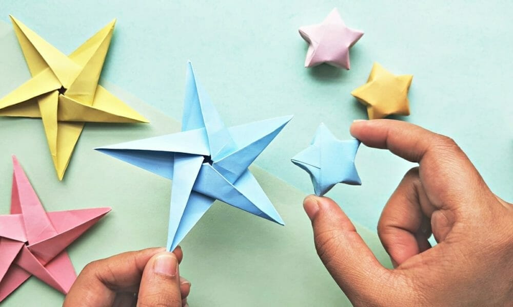 Origami Star DIY - 5 Pointed Origami Paper Star DIY - Paper Crafts 