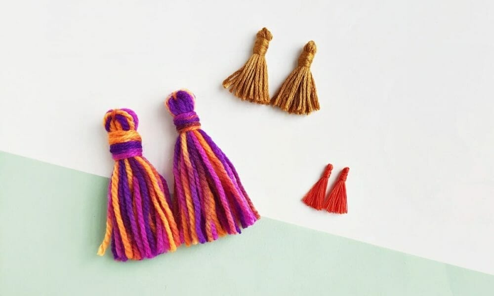 little dear tracks: Embroidery Floss Tassels